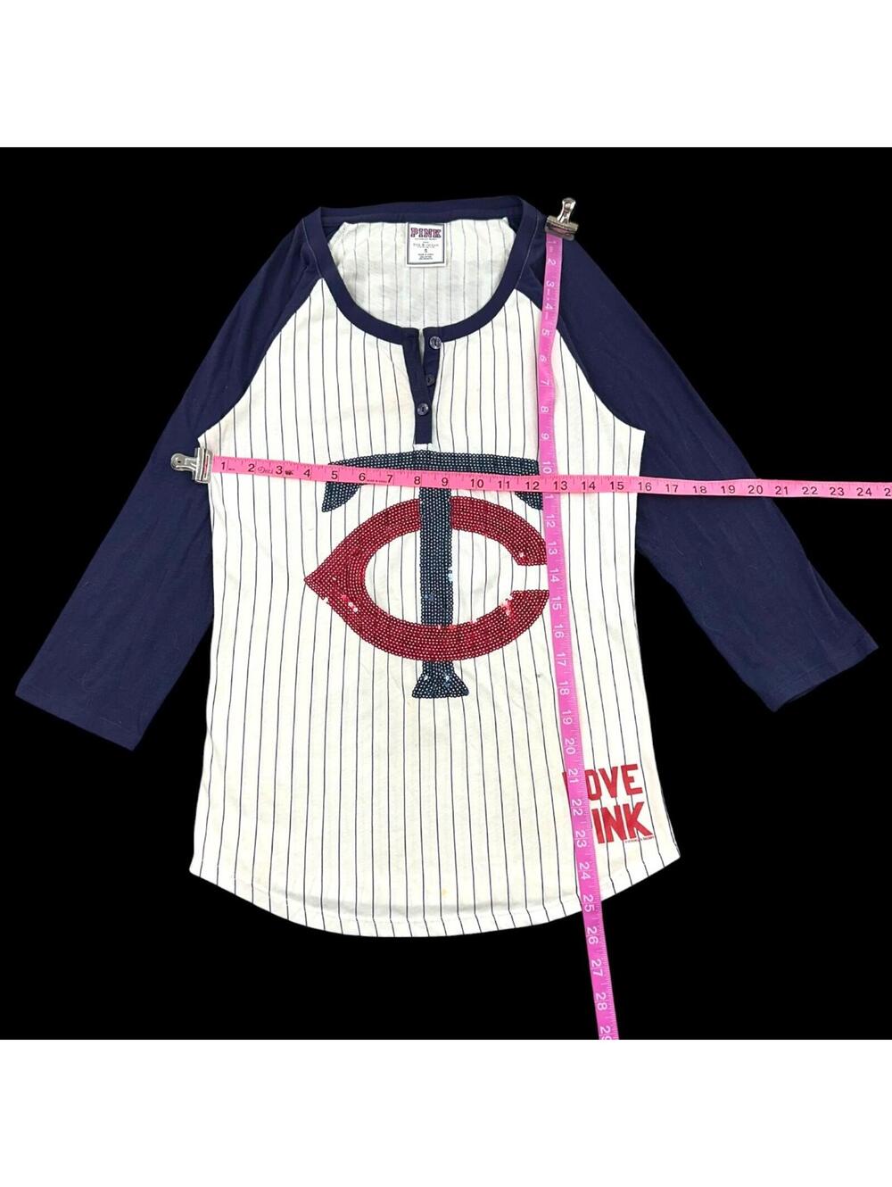 Rare Victoria's Secret PINK x MLB Minnesota Twins Sequin Jersey - Picture 8 of 8